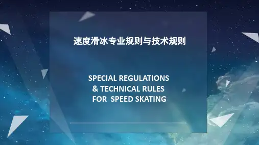 速度滑冰介绍