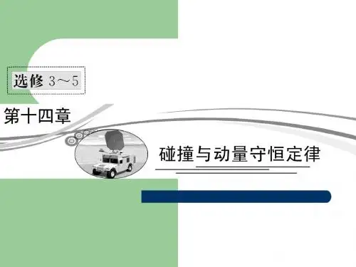 【沪科版】2013年高考物理二轮复习课件：14-1碰撞与动量守恒定律