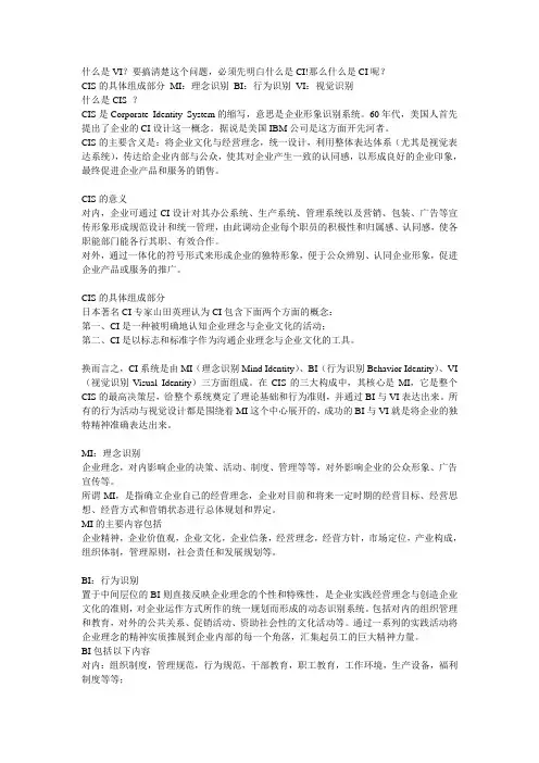 什么是VI_VI包括哪些内容(完整版)