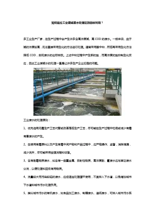 ATAGO(爱拓)在线折光仪PRM-100α,监控工业废碱废水处理达到回收利用