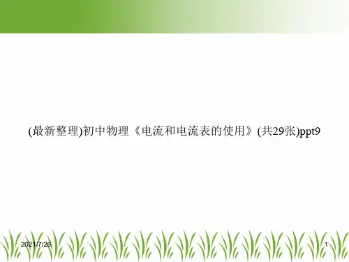 (最新整理)初中物理《电流和电流表的使用》(共29张)ppt9