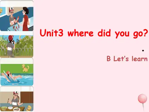 人教版六年级英语下册Unit3WheredidyougoPartBLetslearn课件