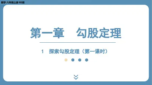 2024-2025学年度北师版八上数学1.1探索勾股定理(第一课时)【课件】