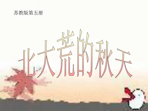 《北大荒的秋天》PPT课件3