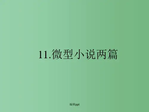 高中语文 3.11 微型小说两篇  课件 粤教版必修3