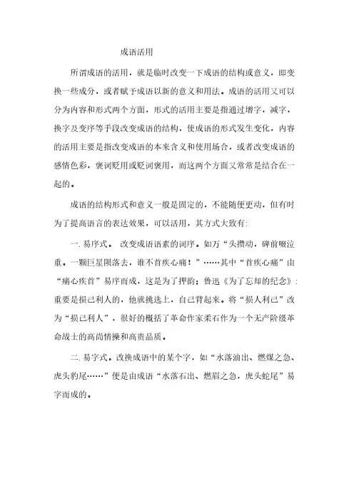 成语活用
