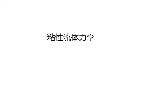 粘性流体力学学习资料