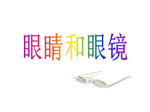 人教版八年级物理上册 5.4 眼睛和眼镜(共22张PPT)