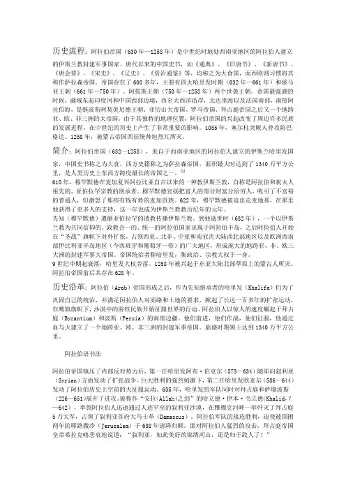 阿拉伯帝国
