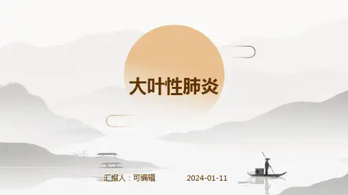 大叶性肺炎版