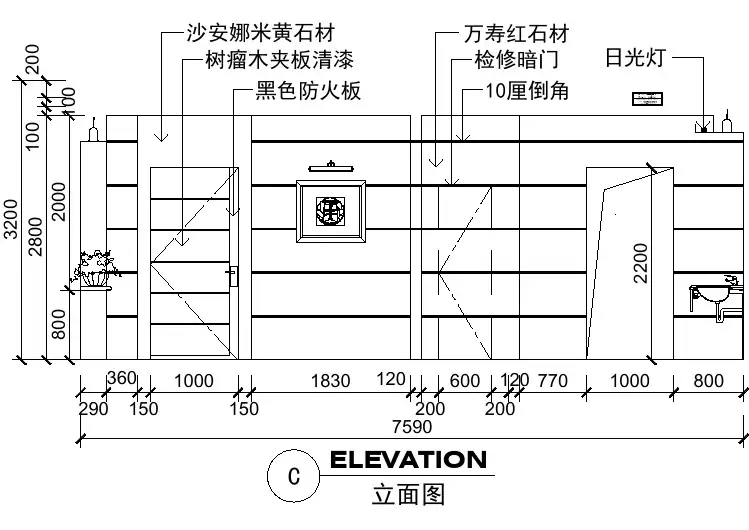 【CAD图纸】室内装修常用图块FH02001A(精美图例)