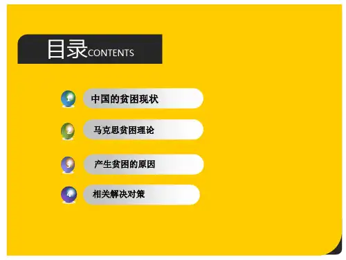 马克思主义解释中国贫困原因及对策共24页文档