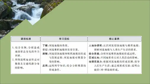 2019_2020学年高中地理第四章地表形态的塑造第三节河流地貌的发育课件新人教版
