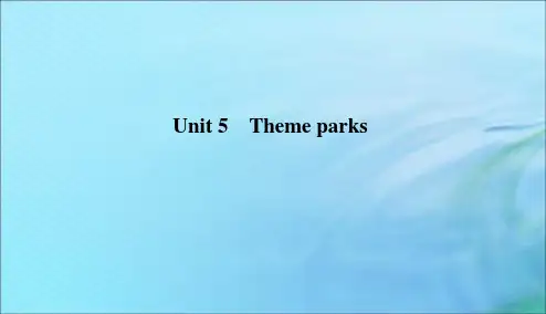 2020学年高中英语Unit5Themeparks5_6Writing课件新人教版必修4