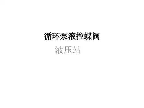 循环泵液控蝶阀液压介绍和手动操作方法