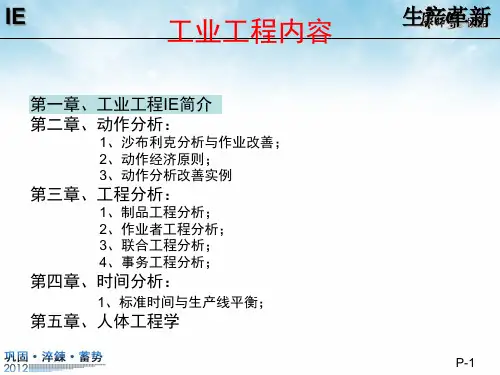 精选工业工程IE完整