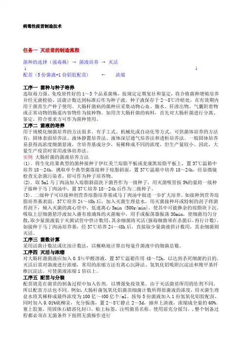 病毒性疫苗制造技术