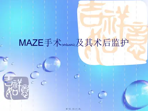 maze手术及其术后监护