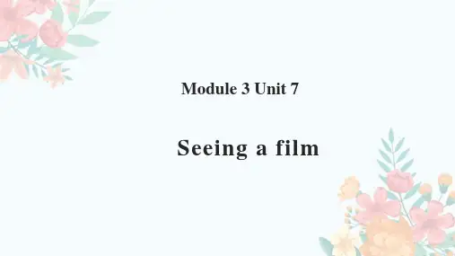沪教版(三年级起点)六年级上册小学英语 Unit 7 Seeing a film 课件