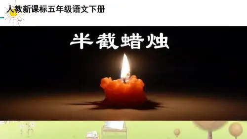 小学语文五年级下册《12半截蜡烛》PPT课件 (3)