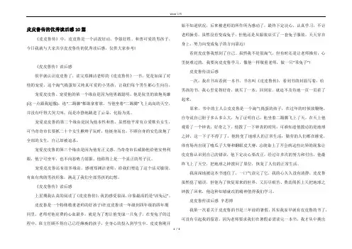 皮皮鲁传的优秀读后感10篇