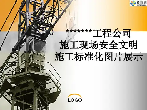 某大型公司施工现场安全文明施工标准化图片展示(PPT)