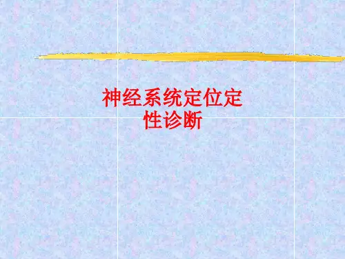 神经系统定位定性诊断