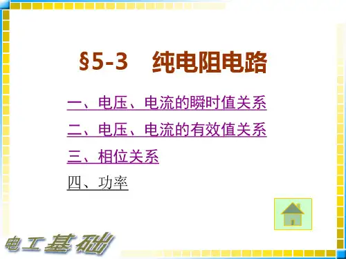 纯电阻电路