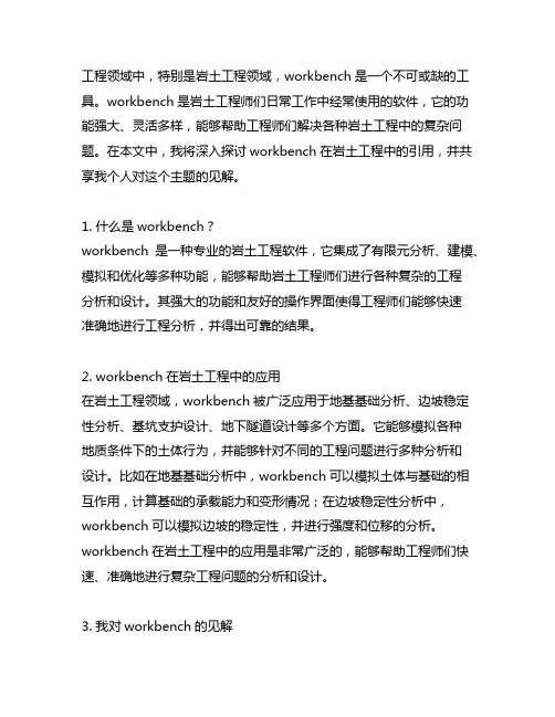 workbench在岩土工程中的引用