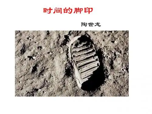 2018年春部编新版人教版八年级下册语文8 时间的脚印    精制课件