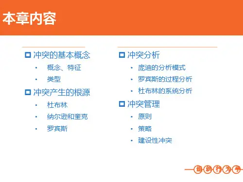 组织行为学冲突与冲突管理ppt课件