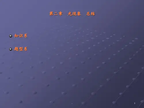 第二章光现象复习ppt课件