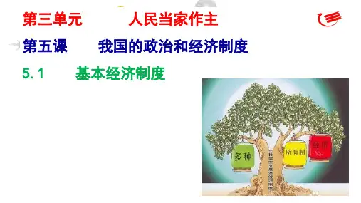人教版道德与法治八年级下册基本经济制度课件