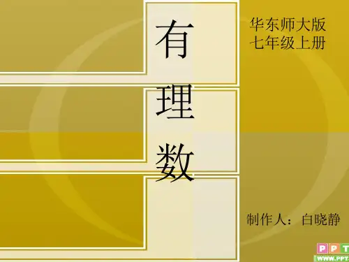 华东师大版初中数学七上2.1《有理数》课件 (共20张PPT)