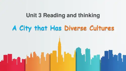 Unit+3+Diverse+Cultures+Reading+and+Thinking+课件