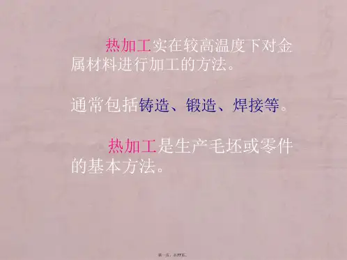 中职课件-金属热加工