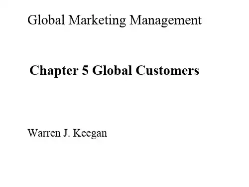 国际市场营销(双语)ch0531 Global customers