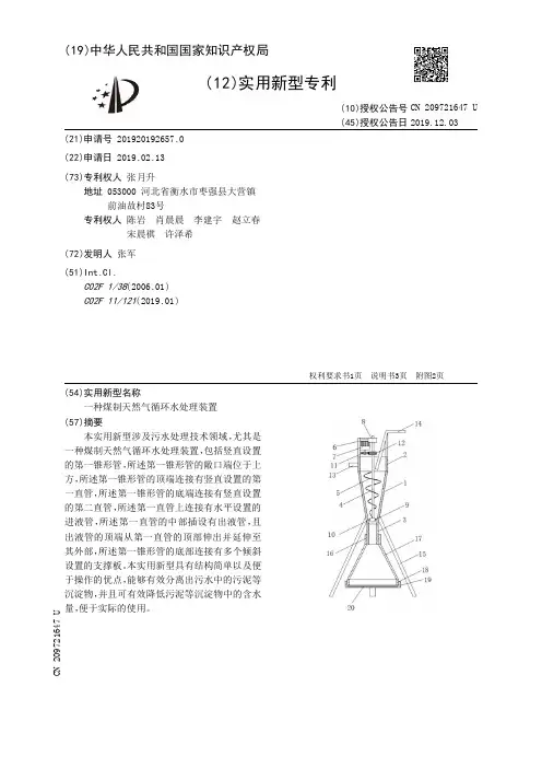 【CN209721647U】一种煤制天然气循环水处理装置【专利】