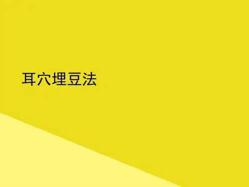 耳穴埋豆法PPT资料(正式版)