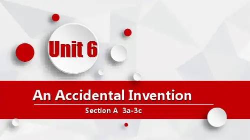 unit 6 An Accidental Invention  说课