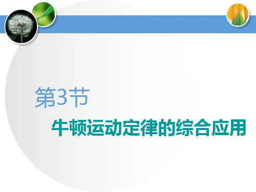 高中物理一轮复习教案  第3章  牛顿运动定律 第3节 牛顿运动定律的综合应用
