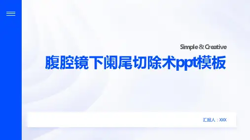 腹腔镜下阑尾切除术ppt模板