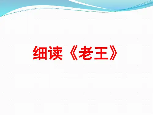 部编本人教版语文七年级下册第10课老王微课课件