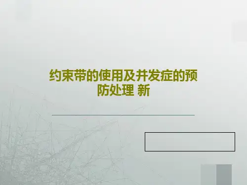 约束带的使用及并发症的预防处理 新PPT文档共33页