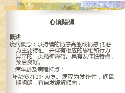 心境障碍