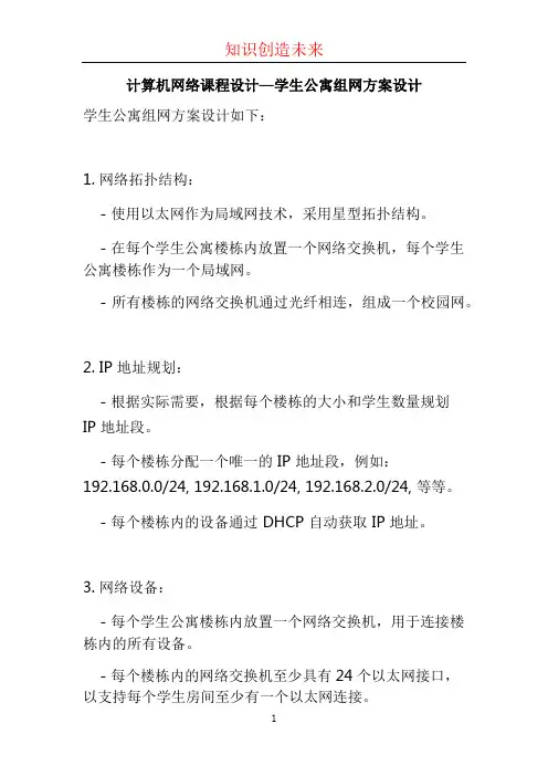 计算机网络课程设计—学生公寓组网方案设计 (4)