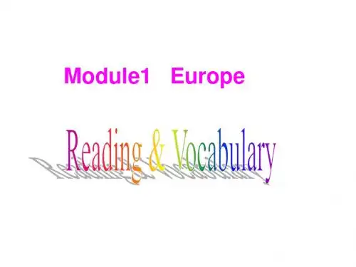 高二英语europe课件2(教学课件2019)