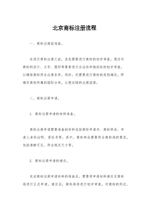 北京商标注册流程