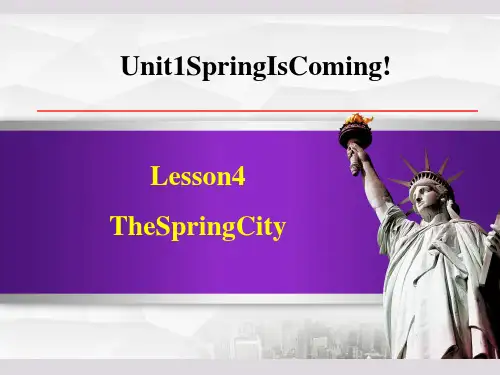 冀教版八年级下册英语 Unit 1 Lesson 4 The Spring City 授课课件 4