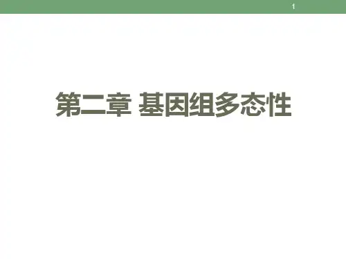 基因组学 基因组多态性